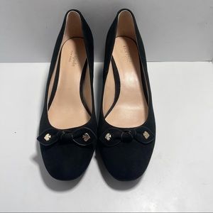 Kate Spade Benice Black Suede Pumps